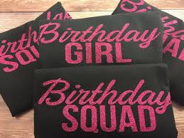 Pink Birthday Squad T Shirts Birthday Squad Shirtsbirthday Girl Shirtbirthday Party Etsy Birthday Squad Shirts Custom Birthday Shirts Birthday Party Shirt
