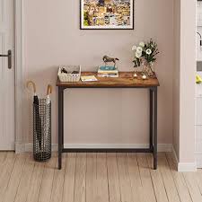 When it's combined with a metal frame, as in this table from lemon thistle, you get the best of the. Odk Bar Table 47 Bar Height Pub Table Rectangular High Top Kitchen Dining Tables With Sturdy Legs Easy To Clean Top 10 Min Quick Assembly Rustic Brown Pricepulse