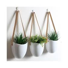 Again, check for drainage with these. 3 Hanging Ceramic Planter Set Hanging Planter Indoor Wall Etsy In 2020 Hanging Flower Pots Hanging Planters Indoor Wall Planters Indoor