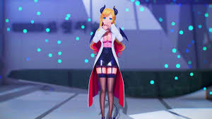 【MMD Hololive 4k60fps】《Yuzuki Choco (癒月ちょこ)》~《Baby you》~(有華 (Yuka))