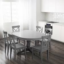 Ingatorp طاولة قابلة للتمديد رمادي 110 155 سم Ikea