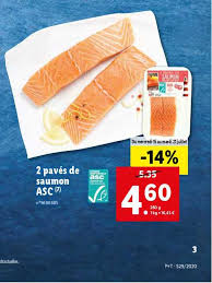 Offre 2 Paves De Saumon Asc Chez Lidl