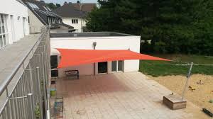 Sonnensegel Montiert Auf Der Terrasse Einer Kindertagesstatte Sonnensegel Segel Schermbeck