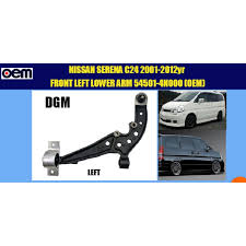 Part of the shock of impact transfer to the chassis, causing wheel house and lower arm. Nissan Serena C24 2001 2012yr Front Left Lower Arm 54501 4n000 Oem