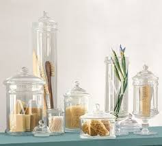 These canisters can host various types of dry goods as well like coffee. Classic Handcrafted Glass Apothecary Jars Apothecary Jars Glass Apothecary Jars Cheap Bathroom Storage