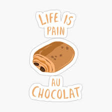 Pain Au Chocolat Stickers Redbubble
