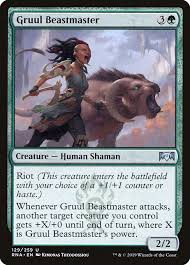 Karroch was born a child of the stocks. Gruul Beastmaster Mtg Magic The Gathering