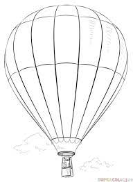 2) from the middle of the rectangle, draw one vertical and one horizontal line equally dividing the shape. How To Draw A Hot Air Balloon Step By Step Drawing Tutorials Hot Air Balloon Drawing Hot Air Balloons Art Balloon Painting