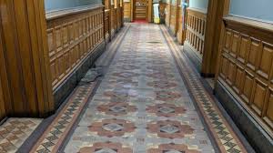 They arrive safe or get replaced. Stoke On Trent Minton Tiles Found Under Jersey City Hall Floor Vinyl Bbc News