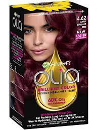 Olia Ammonia Free Permanent Hair Color Deep Garnet Red Garnier Garnier Olia Olia Hair Color Hair Color