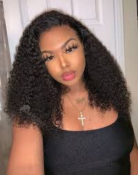Deep wave curly human hair beauty supply. Pre Plucked 360 Lace Wig Tight Curly Indian Remy Hair Lfw58 Curly Hair Styles Curly Hair Styles Naturally Wig Hairstyles