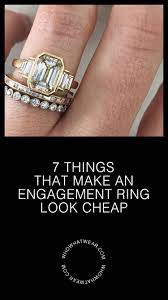 7 Things That Always Make An Engagement Ring Look Cheap Cheap Wedding Rings Engagement Rings Engagement