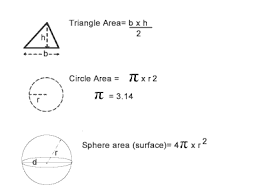 Math Formulas For Basic Shapes And 3d Figures