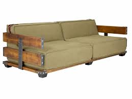 Rustikales Sofa 2 Sitzer Holz Jeans Holzsofa Sofa Mobeldesign