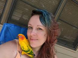 LOST LINEOLATED PARAKEET NAME: GEORGE FEBRUARY 9TH 2025 TINGEN RD & S SALEM  ST APEX, Wake County, NC 27502 Please help George!!! I flew out the door  Lost Sunday 2/9 Apex North