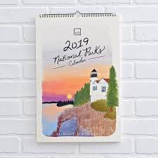 2019 National Parks Calendar Desk Paper Source National Park Gifts Calendar National Parks