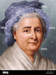 MARTHA WASHINGTON (1731-1802) wife of George Washington, First President of  the USA Stock Photo