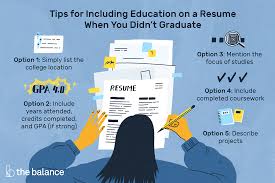 At your company to apply and how to submit an application or resume. Options For Listing Education On A Resume