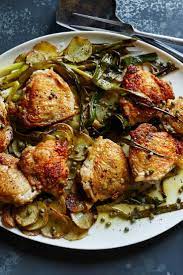 Sheet Pan Chicken With Potatoes Scallions And Capers Recipe Recipe Nyt Cooking Capers Recipe Recipes