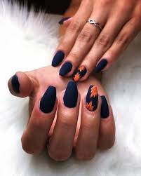 Well, the leaves start to change color, from red to yellow and brown. 50 Trending Fall Nail Designs And Colors For 2018 Fashiondioxide Cute Nails For Fall Nails Solid Color Nails