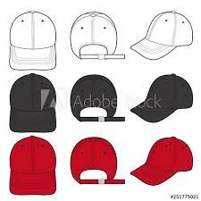 Baseball Cap Fashion Flat Vector Illustration Mockup Design Buy This Stock Vector And Explore Similar Vector Baseball Caps Fashion Baseball Cap Mockup Design
