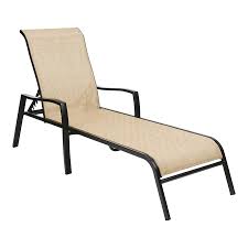 Garden Treasures Pelham Bay Black Stackable Metal Stationary Chaise Lounge Chair S With Tan Sling Seat Lowes Com In 2020 Lounge Chair Outdoor Outdoor Chaise Lounge Chair Chaise Lounge Chair