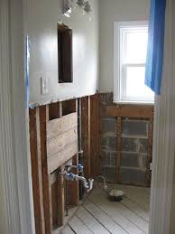 Plywood is the most common material used for subflooring in bathrooms. Tackling The Bathroom Chapter Three Young House Love Bathroom Makeover Amazing Bathrooms Bathroom Renovations