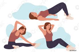 Weitere ideen zu sportübungen, fitness workouts, übungen. Eine Reihe Von Sportubungen Stock Vektorgrafi Crushpixel