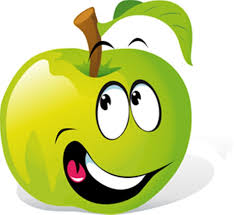 Apple Emoji Smiley Fruits Amusants Dessin Legumes Coloriage