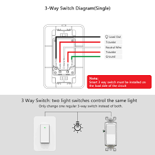 3 way switches wiring digram 3 switch one light control diagram | three way lighting circuit this video shows how to wire a three. 3 Way Smart Switch Wifi 3 Way Light Switch Compatible With Alexa Google Assistant And Ifttt Hightechcasa Com