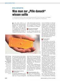 Die pille {f} danach ugs. 4 wörter: Notfall Kontrazeption Was Man Zur Pille Danach Wissen Sollte