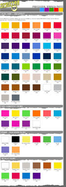 Badger Spectra Tex Color Chart Barwell Uk Airbrush Supplies