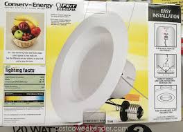 Recessed ligting makes for a really clean look in a kitchen or family room. Feit Electric Led 6 Inch Retrofit Kit 2 Pack Costco Weekender