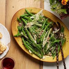 Green Bean Salad With Fennel And Toasted Pecan Dukkah Recipe Healthy Thanksgiving Recipes Green Beans Bean Salad