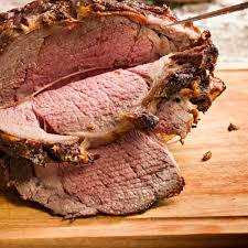 Let roast stand at room temperature for 1 hour. Mustard Seed Crusted Prime Rib With Shallot Cabernet Sauce Recipe Sur La Table