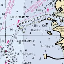 map and nautical charts of tarpon springs anclote river fl