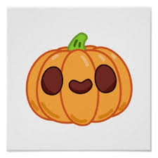 See more ideas about cartoon sketches, sketches, drawings. Cute Kawaii Halloween Pumpkin Poster Zazzle Com In 2021 Cute Halloween Drawings Easy Halloween Drawings Kawaii Halloween