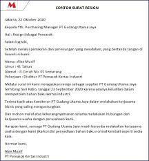 55 Contoh Surat Izin Permohonan Kuasa Pengunduran Diri