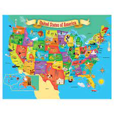 Even the youngest kids can learn geography with this colorful puzzle from eeboo's 20 piece puzzle collection. Masterpieces Usa Map With State Pieces Puzzle 60 Pieces Walmart Com Walmart Com