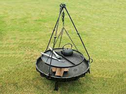 Dasiyoki camping tripod portable campfire tripod cooking stand durable outdoor dutch oven cooker grill stainless steel hanger fire pit lantern hanging tri pod and chain. Tripod Cooking Rack Fire Pit Bbq Fire Pit Grill Fire Pit Cooking