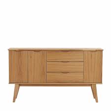 Tischplatte eiche altholz bestellbar auf maß! 150 Cm Breites Holz Sideboard In Eiche Mit Retro Design Number