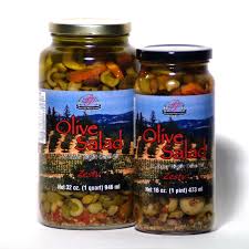 Olive Salad Zesty The Original Olive Salad But With A Kick Using Red Pepper 16 Oz 1 2 Gallon Jar Olive Salad Stuffed Peppers Gallon Jars