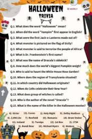 Celebrate the day of ghosts and goblins with these spooktacular free printable halloween stickers, treat bags, games, and more! 90 Halloween Trivia Questions Answers Meebily