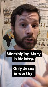 Worshipping Mary is idolatry. ONLY Jesus is worthy! , #catholic  #catholicchurch #catholicism #christian #christianity #christianreels