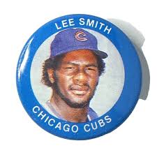 Lee Smith Chicago Cubs Pitcher ERA 3.65 Vintage Button 1984 MLBPA Fun Foods  No 108/133