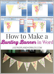 Click the file tab at the upper left. How To Make A Bunting Banner In Word With Clip Art Tips And Tricks How To Make Banners Pennant Banner Template Printable Banner Template