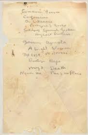 Dylan Thomas S List Of Robert Browning Poems Is Found On Back Of An Envelope Dylan Thomas Poems Dylan