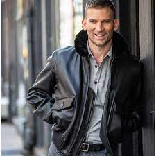 Black Leather G 1 Military Spec Jacket Z21e013 Leather Jacket Men Knitwear Men Leather Jacket