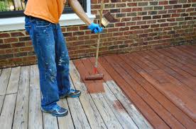 These stains add more color, while still showing the natural grain variation and wood color. How To Stain And Seal A Deck Young House Love