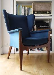 A Striking Parker Knoll Wing Arm Chair In Blue Retro Vintage 60s 70s Retro Chair Winged Armchair Chair